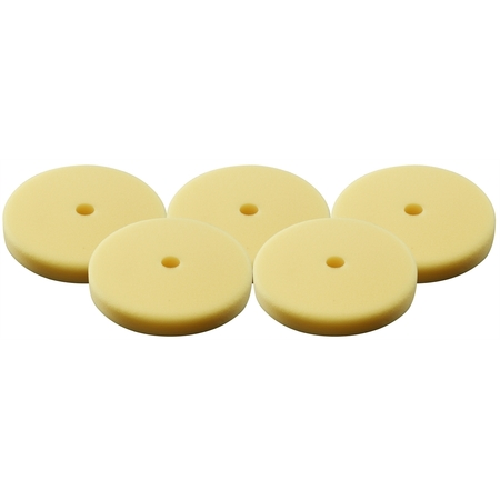 MILWAUKEE TOOL 5-Pc 3 Yellow Foam Polishing Pad For 2438-20 49-36-5790
